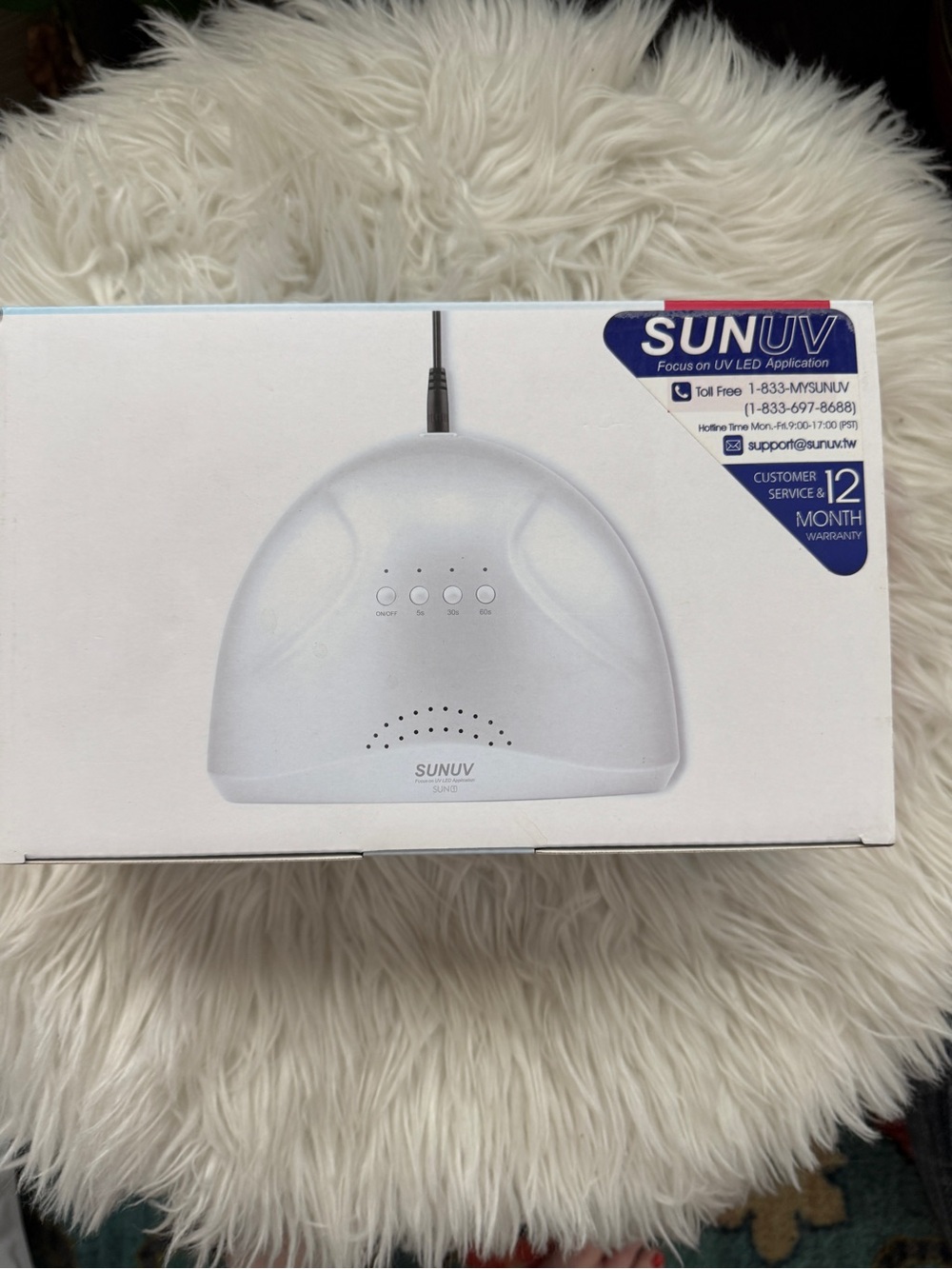 SUNUV White UV/LED Nail Lamp – Fast Professional Gel Curing